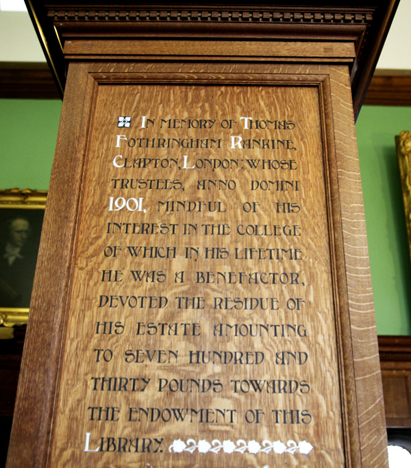 Panel in Westminster Library