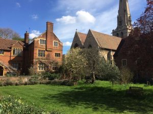 The garden at Westcott House in summer